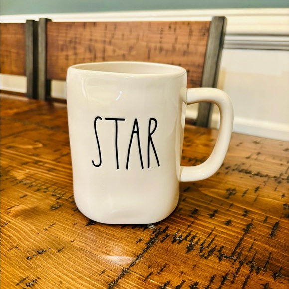 Rae Dunn Other - Rae Dunn White Ceramic Mug with 'STAR' Design
